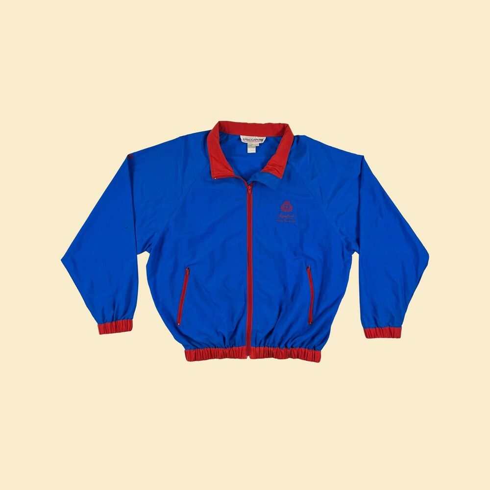 Vintage 90s windbreaker jacket, Attaccapanni, 1994 Sagafjord World Cruise jacket